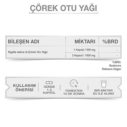 Goodday Çörek Otu Yağı Takviye Edici Gıda 30 Kapsül - 4
