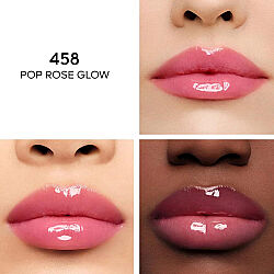 Guerlain KissKiss Bee Glow Oil Likit Ruj - Pop Rose - 3