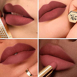 Guerlain KissKiss Blur Matte Lips 396 - Peony Kiss - 3
