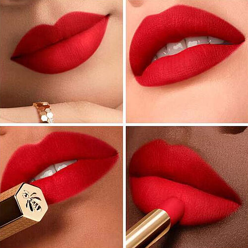 Guerlain KissKiss Blur Matte Lips 510 - Petal Red - 4