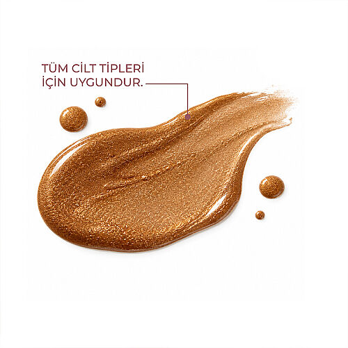 Gülsha Bronz Işıltılı Güllü Vücut İksiri 100 ml - Gülsha (1)