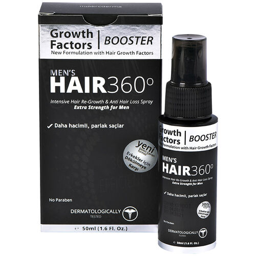 Hair 360 Booster Mens Hair Spray 50ml - Erkekler için Saç Spreyi - 1