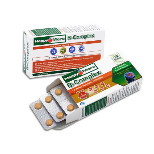 HappyMore B Complex Takviye Edici Gıda 30 Tablet - 5