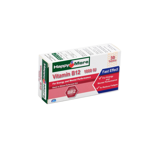 HappyMore Vitamin B12 Takviye Edici Gıda 30 Tablet - 4