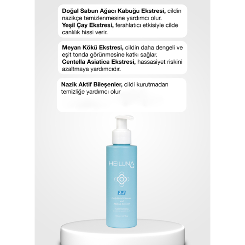 Heiluna Çift Etkili Yüz ve Makyaj Temizleyici - 4
