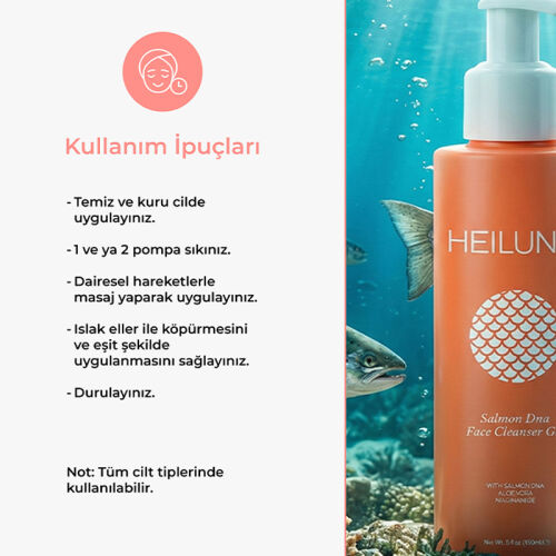 Heiluna Somon Yüz Temizleme Jeli 150 ml - 3
