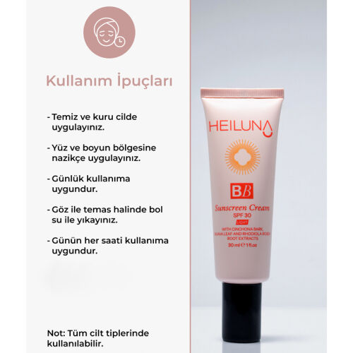 Heiluna Spf 30 Güneş Korumalı Bb Krem Light 30 ml - 3