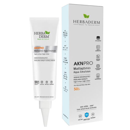 Herbaderm AKN Pro Matlaştırıcı Emülsiyon Spf 50 40 ml - Herbaderm
