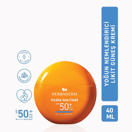 Herbaderm Hydra Sun Fluid Spf50+ Likit Güneş Koruyucu 40 ml - Herbaderm (1)