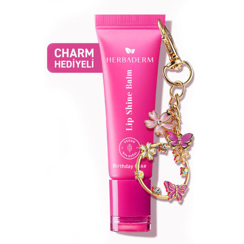 Herbaderm Lip Shine Balm - Birthday Cake 10 ml - Herbaderm (1)