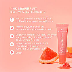 Herbaderm Lip Shine Balm - Pink Grapefruit 10 ml - 7