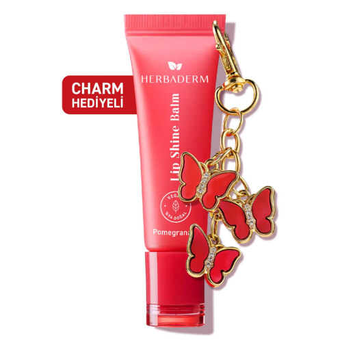 Herbaderm Lip Shine Balm - Pomegranate 10 ml - Herbaderm (1)