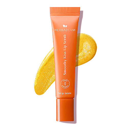 Herbaderm Smoothy Kiss Lip Scrub - Mango Gelato 15 ml - Herbaderm (1)