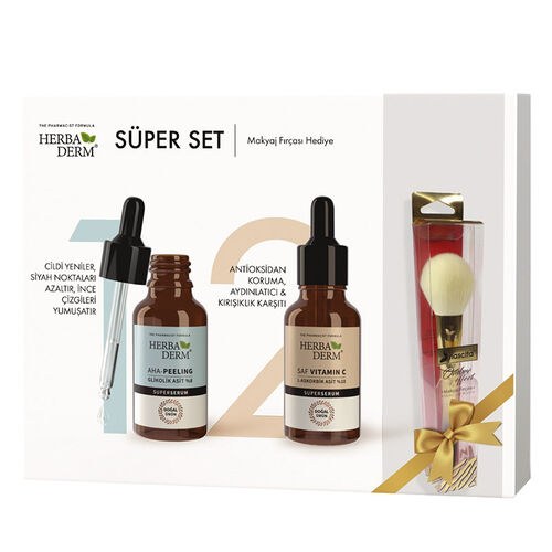 Herbaderm Super Set Makyaj Fırçası HEDİYE - Herbaderm