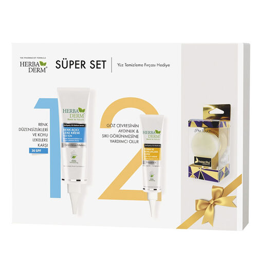 Herbaderm Super Set Yüz Temizleme Fırçası HEDİYE - Herbaderm