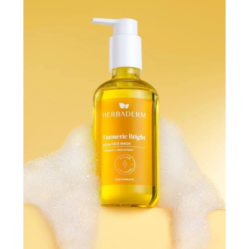 Herbaderm Turmeric Bright Aqua Face Wash 250 ml - 2