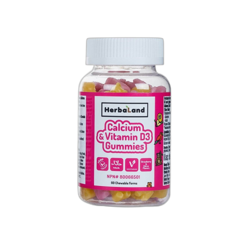 Herbaland Gummies Kalsiyum ve Vitamin D3 60 Tablet - Herbaland