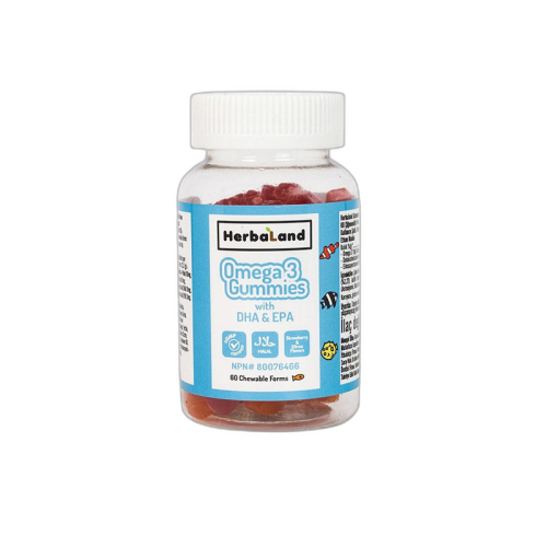 Herbaland Gummies Omega 3 DHA veEPA 60 Tablet - Herbaland