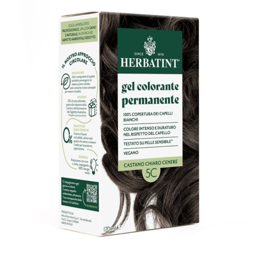 Herbatint Permanent Saç Boyası 170 ml 5C Açık Küllü Kestane - 1