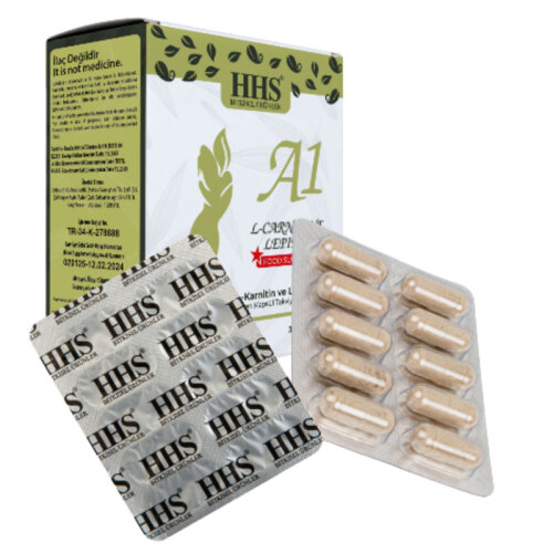 HHS A1 L-Carnitine Lepidium - Bitkisel 30 Kapsül - 2