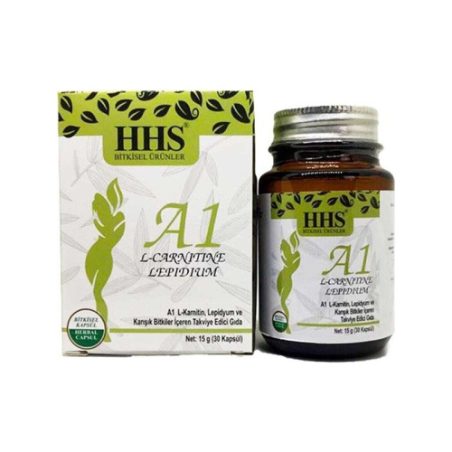 HHS A1 L-Carnitine Lepidium - Bitkisel 30 Kapsül - HHS Sağlık Ürünleri