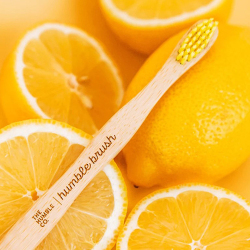 Humble Brush Doğal Yumuşak Çocuklar için Diş Fırçası - Sarı - 3