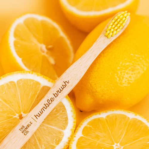 Humble Brush Doğal Yumuşak Çocuklar için Diş Fırçası - Sarı - 3