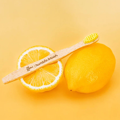 Humble Brush Doğal Yumuşak Çocuklar için Diş Fırçası - Sarı - Humble Brush (1)