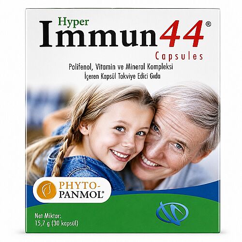 Hyper Immun44 Vitamin ve Mineral Takviye Edici Gıda 30 Kapsül - Hyper
