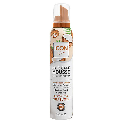 ICON Care Hindistan Cevizi ve Shea Yağı İçeren Saç Bakım Köpüğü 200 ml - 1