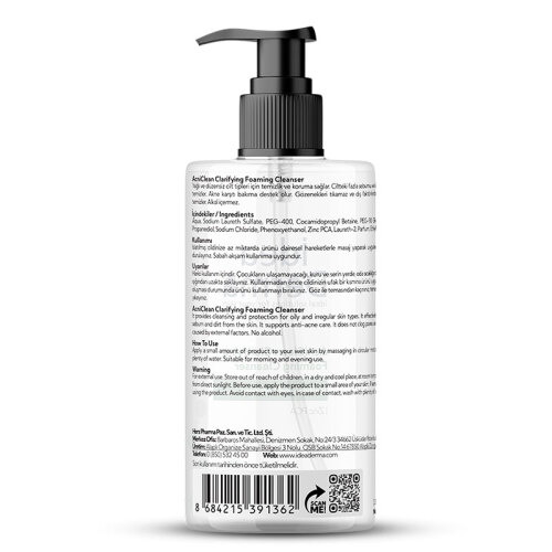 İdea Derma AcniClean Clarifying Foaming Cleanser 330 ml - 2