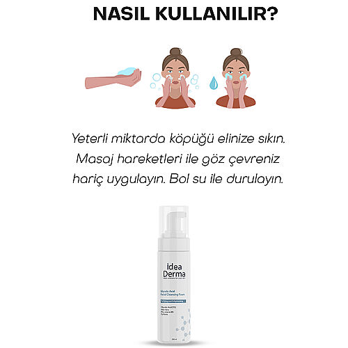 İdea Derma Glikolik Asit Yüz Yıkama Köpüğü 200 ml - 5