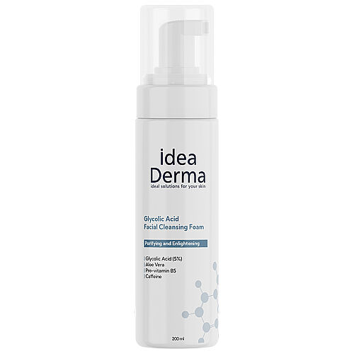 İdea Derma Glikolik Asit Yüz Yıkama Köpüğü 200 ml - İdea Derma