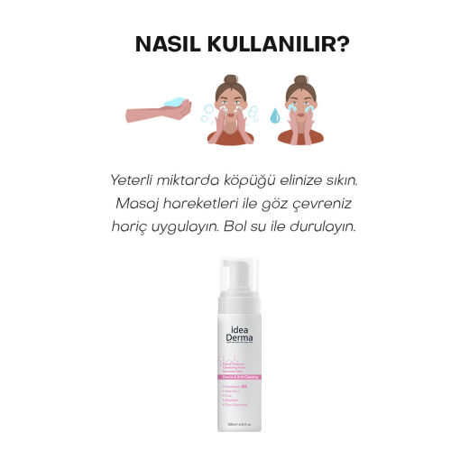 İdea Derma Hassas Cilt Yüz Temizleme Köpüğü 200 ml - 5