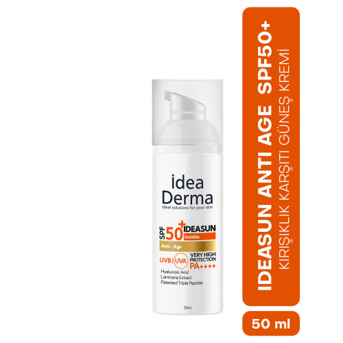 İdea Derma İdeasun Anti Age SPF50+ Yaşlanma Karşıtı Güneş Kremi 50 ml - İdea Derma (1)