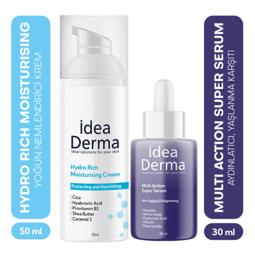 İdea Derma Nemlendirici ve Aydınlatıcı SET - İdea Derma