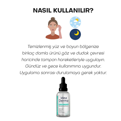 İdea Derma Oil Control Salicylic Acid Serum 30 ml - 5