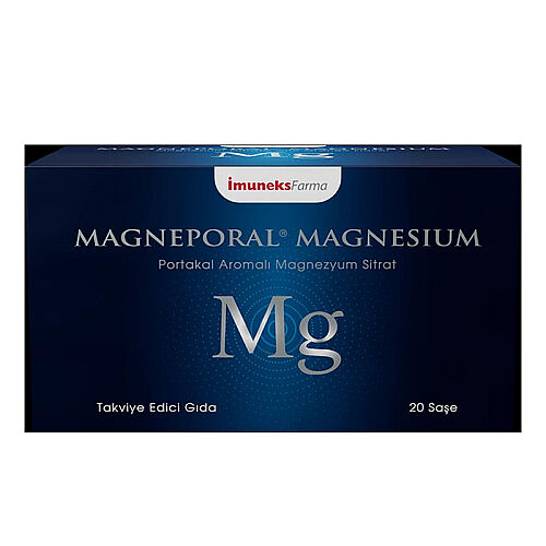 İmuneks Farma Magneporal Magnesium Takviye Edici Gıda 20 Saşe - Imuneks