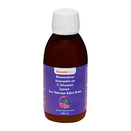 İmuneks Farma Resveratrol Kuersetin ve C Vitamini İçeren Sıvı Takviye Edici Gıda 150 ml - Imuneks (1)