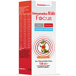 Imuneks Kids Focus Portakal Aromalı Sıvı Takviye Edici Gıda 150 ml - 1