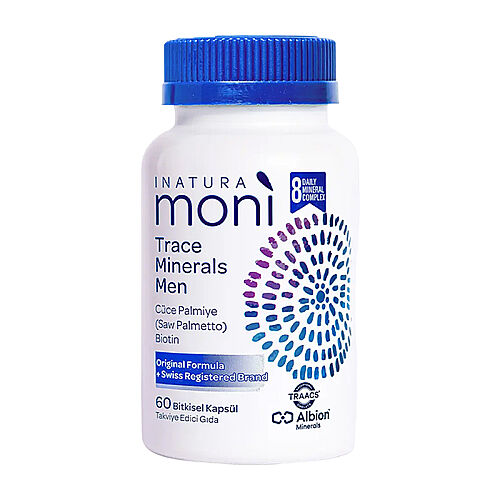 Inatura Moni Trace Minerals Men Takviye Edici Gıda 60 Kapsül - Moni Vitamins