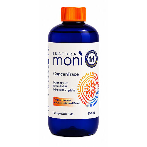 Inatura Moni Concentrace Magnezyum Sitrat-Malat Takviye Edici Gıda 500 ml - Moni Vitamins