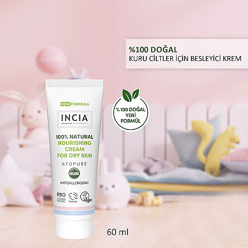 Incia %100 Natural Gel Cream For Dry Skin 60 ml - 4
