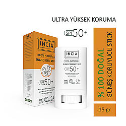 INCIA %100 Doğal Güneş Koruyucu Stick Spf 50 15 gr - 2
