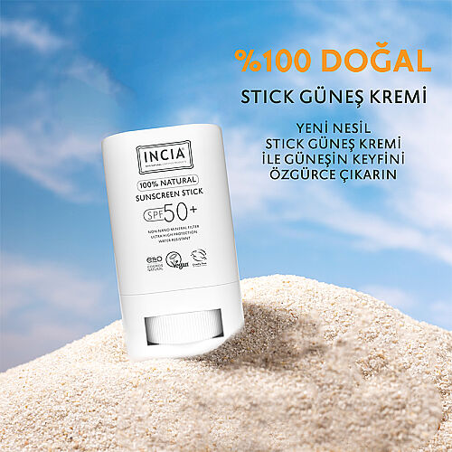INCIA %100 Doğal Güneş Koruyucu Stick Spf 50 15 gr - 3