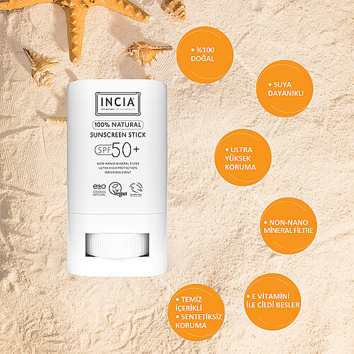INCIA %100 Doğal Güneş Koruyucu Stick Spf 50 15 gr - 4