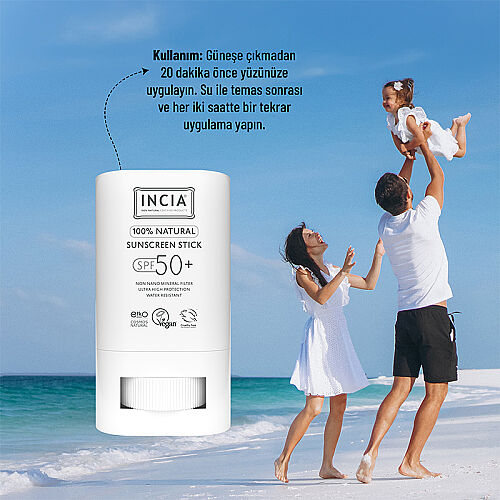 INCIA %100 Doğal Güneş Koruyucu Stick Spf 50 15 gr - 5