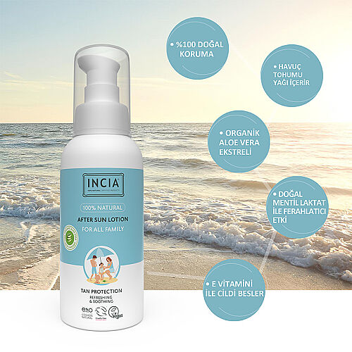 INCIA %100 Doğal Güneş Sonrası Bakım Losyonu 100 ml - 6