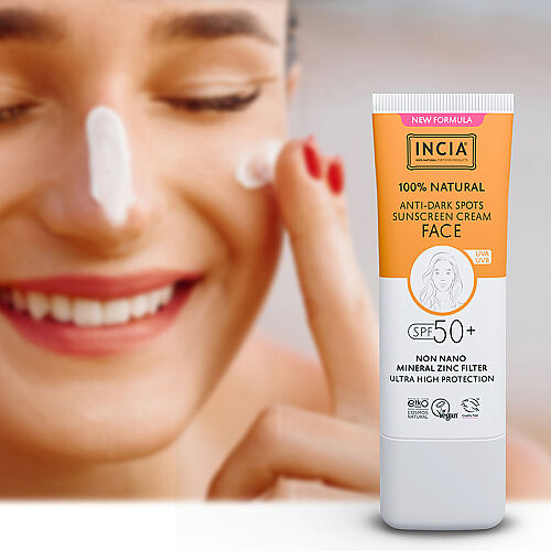 INCIA %100 Doğal Spf 50 Leke Karşıtı Yüz Kremi 30 ml - 6