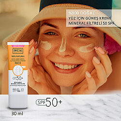 INCIA %100 Doğal Spf 50 Leke Karşıtı Yüz Kremi 30 ml - 7